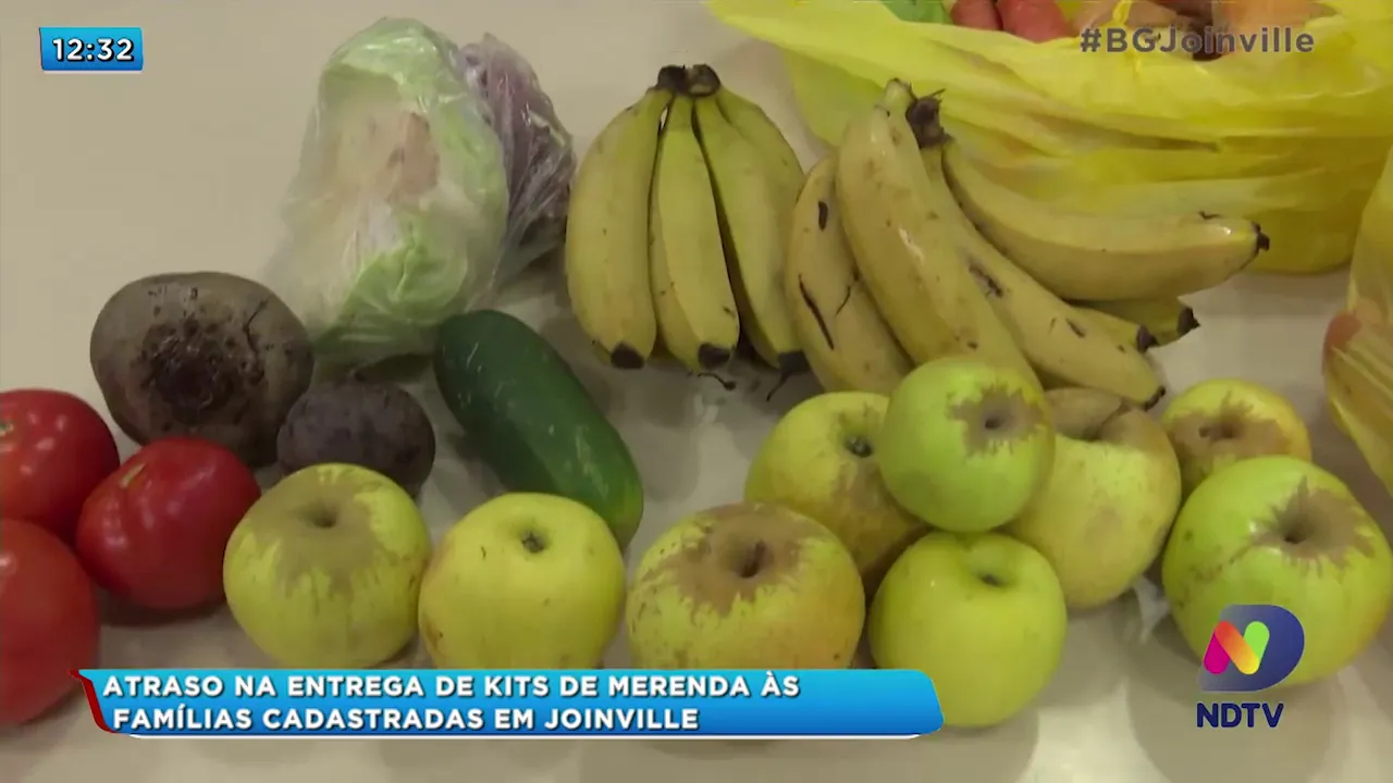 Atraso na entrega de kits de merenda às famílias cadastradas em Joinville