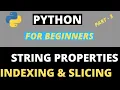 Python String Indexing And Slicing Python For Begineers Part - 3