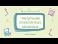 10 Algorithms and Programming - Simple Data Types and Data Structures