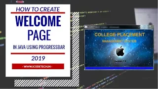 How to create Welcome Page in java using ProgressBar - 2019