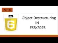 Object Destructuring In Modern JavaScript ES6