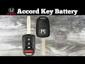 How To Replace Honda Accord Key Fob Battery 2013 - 2017 Change Replacement Remote Fob Key Batteries