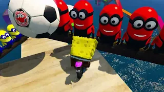 GTAV SPIDER-MAN 2, FIVE NIGHTS AT FREDDY'S, THE AMAZING DIGITAL CIRCUS Join in Epic New Stunt Racing