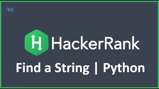 Find a String HackerRank Solution in Python