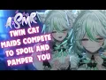 Twin Cat Maids Compete to Spoil \u0026 Pamper You ASMR【 3DIOS | F4A Personal Attention 】
