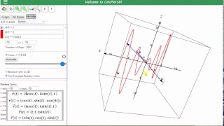 Graph Space Curves Given as a Vector Function Using 3D Calc Plotter