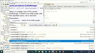 Java Persistence API CRUD operations JPA