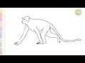 Monkey Drawing very easy Monkey outline sketches How to draw A Monkey step by step