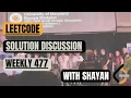 Leetcode Weekly Contest 477 Solution Discussion