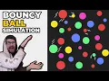 JavaScript Bouncy Ball Simulator Tutorial - HTML5 Canvas
