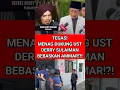 TEGAS! MENAG DUKUNG UST DERRY SULAIMAN BEBASKAN AMMAR!?! #ammarzoni #ustadzderrysulaiman #viralshort