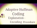Data Compression Lecture 9 Adaptive Huffman Encoding Procedure