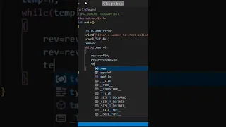 Palindrome number in c