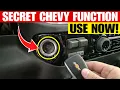 This SECRET Chevy Functions Are NOT KNOWN by 99 of DRIVERS Use It Now