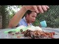 giant meat tray muckbang