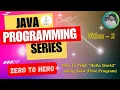 2 How to print Hello World using Java Syntax Bengali Java Programming Series Zero to Hero