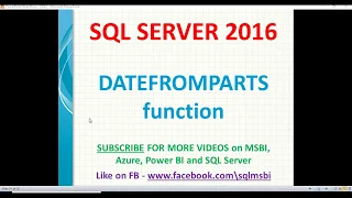 Datefromparts in sql sql datefromparts examples