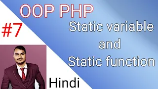 Static Variable and Function in OOP PHP Static Keyword PHP Tutorial in Hindi