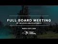 2026 Full Board Meeting