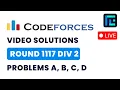 Codeforces Round 1117 Div 2 Solutions - A to D by Anirudh TLE Eliminators