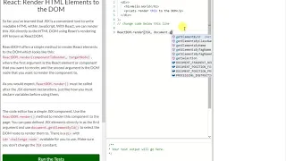 REACT Render HTML Elements to the DOM 4