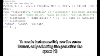 Using split function to split words where an empty space is found