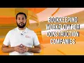 Bookkeeping workflow for construction companies