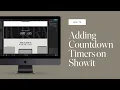 How to Add a Countdown Timer to Your Showit Website