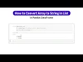 How to Convert Array to String in List in Pandas DataFrame kandi use case