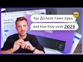 Top AI Note-Taking Apps and How They Work 2025 October