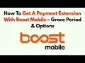 How To Get A Payment Extension With Boost Mobile - Grace Period Options