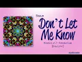 Download Lagu Shaun – Don’t Let Me Know [Color_Coded_Eng Lyrics]