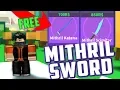 ENCHANTED FOREST UPDATE MITHRIL SWORD CODE IN ROBLOX ARMY CONTROL SIMULATOR