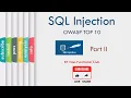 SQL Injection Part 2 Attack Demo using WebGoat