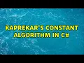 Kaprekar s constant algorithm in c 2 Solutions