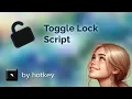 Toggle Transform Lock Script 3D Max