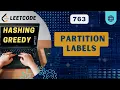 Partition Labels Leetcode 763 Hashing C