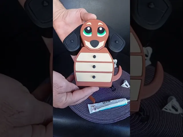  Dachshund dog drawer jewelry box video thumbnail