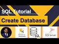 How to create a Database First step in SQL Tutorial