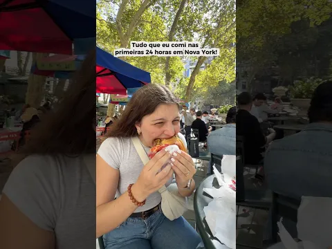 Tudo que eu comi nas primeiras 24h em Nova York!