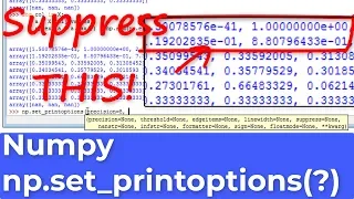 Numpy Turn Off Scientific Notation