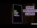 Counter class in Python with Hackerrank solution Raghu s shop - Collections Counter