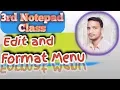 Notepad tutorial 3rd class