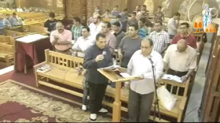 لحن الابركسيس الحزاينى من كنيسة العذراء مريم بالزيتون بتاريخ دندنها
