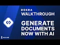 DOXRA Generate Documentation using AI