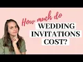 How Much do Wedding Invitations Cost