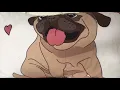 Infinite Pug Love Duvet Cover and Pillow Cases Bedding Set