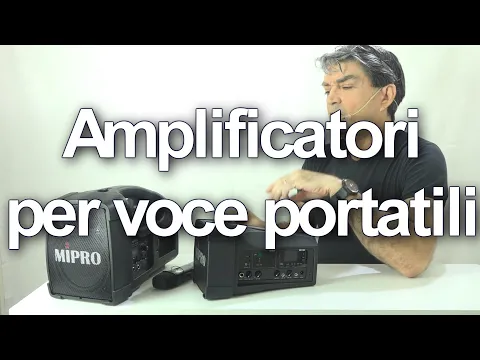 Download MP3 Amplificatori portatili per voce. Mipro: Microfoni ed altoparlanti a batteria ricaricabile.