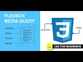 CSS Tutorial for beginners Flexbox Media Query
