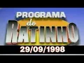 Lagu Programa do Ratinho de 29/09/1998